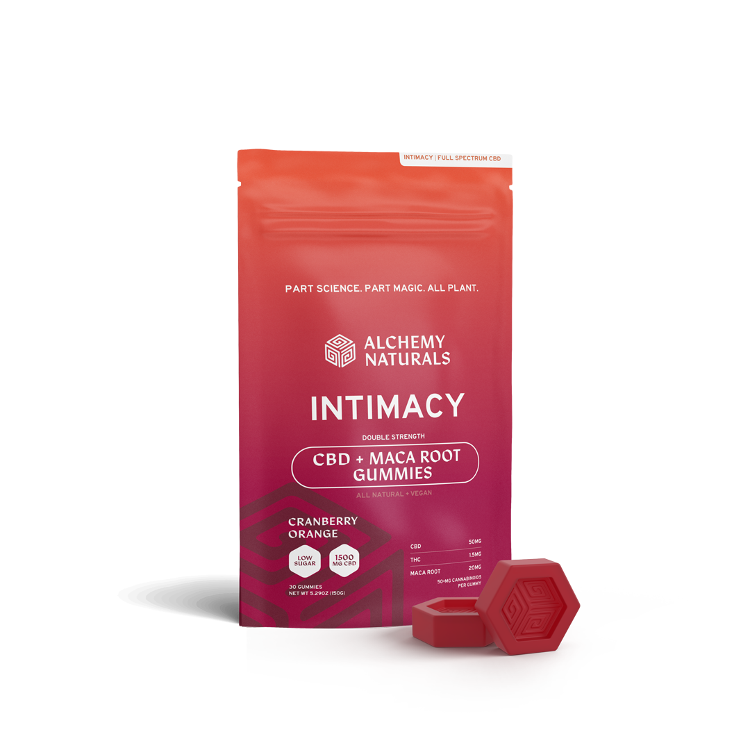 Alchemy Naturals Intimacy Full Spectrum CBD Gummies with Maca Root 1500 mg